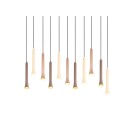 Trio T352011117 LED závěsné stropní svítidlo FIATO  | 11x3W integrovaný LED zdroj | 11x400lm | 2300+3000+4000K