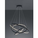 Trio 352710342 LED závěsné stropní svítidlo Aaron 1x80W | 7000lm | 3000-6000K | IP20 | RGBW - stmívatelné, dálkové ovládání, paměťová funkce, nastavení teploty osvětlení, technologie WiZ, antracit