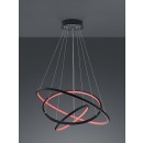 Trio 352710342 LED závěsné stropní svítidlo Aaron 1x80W | 7000lm | 3000-6000K | IP20 | RGBW - stmívatelné, dálkové ovládání, paměťová funkce, nastavení teploty osvětlení, technologie WiZ, antracit
