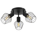 Rabalux 3536 přisazené stropní svítidlo Belano 3x40W | E27 - černá