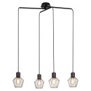 Rabalux 3540 závěsné stropní svítidlo Belano 4x40W | E27 - černá