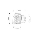 Rabalux 3542 nástěnné svítidlo Zenaida 1x60W | E27 - černá, zlatá