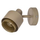 Rabalux 3547 nástěnné svítidlo Fedora 1x40W | E14 - světle hnědá, zlatá