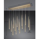 Trio SELECT  354811579  LED závěsné stropní svítidlo CALA  | 15z3,8W integrovaný LED zdroj | 15x450lm | 2300+3000+4000K