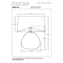 Lucide L105508130 stolní lampička MADUKA  E27