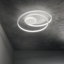Ideal lux 365039 LED přisazené stropní svítidlo OZ  | 38W integrovaný LED zdroj | 1830lm | 3000K | černá