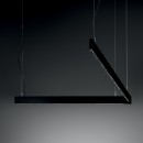 Ideal lux 368931 LED závěsné stropní svítidlo STEEL  | 30W integrovaný LED zdroj | 2870lm | 3000K | stahovací | na lanku | černá