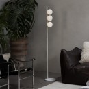 Ideal lux 369327 stojací lampa BINOMIO G9 | s vypínačem | černá
