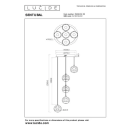Lucide L134982430 LED závěsné stropní svítidlo SENTUBAL  | 5x5,3W integrovaný LED zdroj | 5x210lm | 2700K