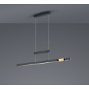 Trio 375310502 LED závěsné stropní svítidlo Trajan 1x45W | 5300lm | 2700-5000K - nastavitelná výška a šířka, funkce 4level touch, černá