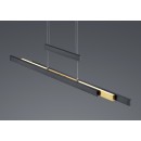 Trio 375310502 LED závěsné stropní svítidlo Trajan 1x45W | 5300lm | 2700-5000K - nastavitelná výška a šířka, funkce 4level touch, černá