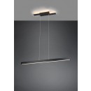 Trio 375510432 LED závěsné stropní svítidlo Belfast 1x44W | 4400lm | 3000K | IP20 - 3 fázové stmívání, horní/dolní osvětlení, nepřímé světlo, černá