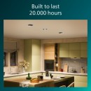 Philips 8721103038074 LED zápustné svítidlo Cilantro set 3ks | 5W integrovaný LED zdroj | 550lm | 4000K | černá