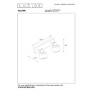 Lucide 77979/02/02 BJORN stropní bodové svítidlot 2xE14 - mosaz