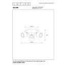 Lucide 77979/13/30 BJORN stropní bodové svítidlo D380mm 3xE14 - černá