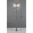 Trio T404160342 venkovní sloupek SAMBESI  | 28W E27 | antracit