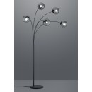 Trio 408500542 stojací svítidlo Balini 5x28W | E14 | IP20 - nožní vypínač, antracit