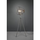 Trio 409000167 stojací svítidlo Ivar 1x40W | E27 | IP20 - nožní vypínač, nastavitelná výška, nikl