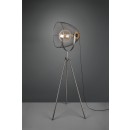 Trio 409000167 stojací svítidlo Ivar 1x40W | E27 | IP20 - nožní vypínač, nastavitelná výška, nikl