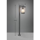 Trio 411060142 zahradní sloupek Cavado 1x40W | E27 | IP44 - antracit