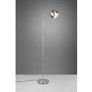 Trio 413300107 stojací lampa Fletcher 1x10W | E14 - ohebné rameno, vypínač na těle, nikl