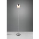 Trio 413300107 stojací lampa Fletcher 1x10W | E14 - ohebné rameno, vypínač na těle, nikl