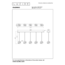 Lucide L134971602 LED závěsné stropní svítidlo DILENKO  | 5x3,5W integrovaný LED zdroj | 5x140lm | 2700K