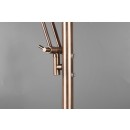 Trio 424210304 LED stojací lampa Barrie 1x32W + 1x6W | 4600lm | 2700-4000K | IP20 - zabudovaný stmívač, paměťová funkce, nastavení teploty osvětlení, otočná ramena, oddělené vypínače, mosaz
