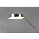 Trio 424210307 LED stojací svítidlo Barrie 1x32W + 1x6W | 4600lm | 2700-4000K | IP20 - zabudovaný stmívač, paměťová funkce, nastavení teploty osvětlení, otočná ramena, oddělené vypínače, nikl