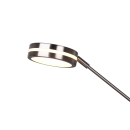 Trio 426510207 LED stojací svítidlo Franklin 1x35W+6,5W | 4100lm+650lm | 2700+3200+4000K - paměťová funkce, oddělené vypínače, nastavitelná teplota osvětlení, stmívatelné, matný nikl