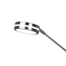 Trio 426510207 LED stojací svítidlo Franklin 1x35W+6,5W | 4100lm+650lm | 2700+3200+4000K - paměťová funkce, oddělené vypínače, nastavitelná teplota osvětlení, stmívatelné, matný nikl