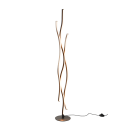 Trio 441210305 LED stojací svítidlo Blaze 1x8W | 3250lm | 2300K+3000K+4000K - paměťová funkce, stmívatelné, nožní spínač, černá, hliník