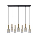 Lucide 45498/07/60 CORALIE závěsné stropní svítidlo 7xE27 - mosaz