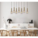 Lucide 45498/07/60 CORALIE závěsné stropní svítidlo 7xE27 - mosaz