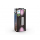 Philips Hue 17463/47/P7 venkovní nástěnné svítidlo Appear 2x8W | 1200lm | 2000-6500K | RGB | IP44 - White and Color Ambiance, nerez