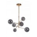 Lucide 46412/06/10 LED zavěsné stropní svítidlo Alara 6x2W | G4 | 6x150lm | 2700K - zlatá, sklo