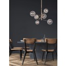 Lucide 46412/06/10 LED zavěsné stropní svítidlo Alara 6x2W | G4 | 6x150lm | 2700K - zlatá, sklo