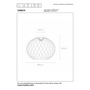 Lucide L211284002 přisazené stropní svítidlo DANZA  E27