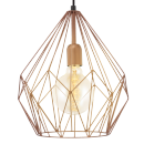 Eglo 49258 závěsné svítidlo Carlton 1x60W | E27 - měď