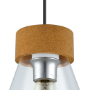 Eglo 49262 závěsné stropní svítidlo Brixham 1x60W | E27 - chrom, čirá