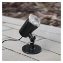 Emos DCPC04 LED dekorativní projektor - vločky 3,6W | IP44 - studená bílá, rotující světlo, černá