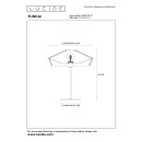 Lucide L105134072 stolní lampička YUNKAI  E27