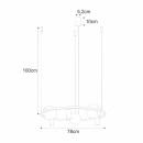 Zuma Line 5006 závěsné stropní svítidlo ORBIT | 40W E27/GU10
