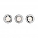 Philips 50393/11/PN podhledové bodové svítidlo Donegal 1x5,5W|GU10 - sada 3 kusů