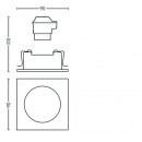 Philips Hue 50421/48/P8 LED zápustné bodové svítidlo Milliskin 1x5,5W | 250lm | 2200-6500K - White Ambiance, hliník