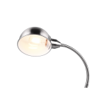 Trio 504900107 stolní svítidlo Perry 1x28W | E27 - ohebné rameno, kabelový spínač, matný nikl