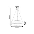 Rabalux 5082 závěsné stropní svítidlo Renata 3x10W | E27 - černá