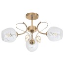 Rabalux 5098 přisazený lustr Fauna 3x40W | E27 - zlatá, bílá