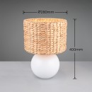 Trio T518990101 stolní lampička VINA E27