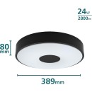 Philips 8720169301313 LED přisazené stropní svítidlo Coiner | 24W integrovaný LED zdroj | 2800lm | 4000K